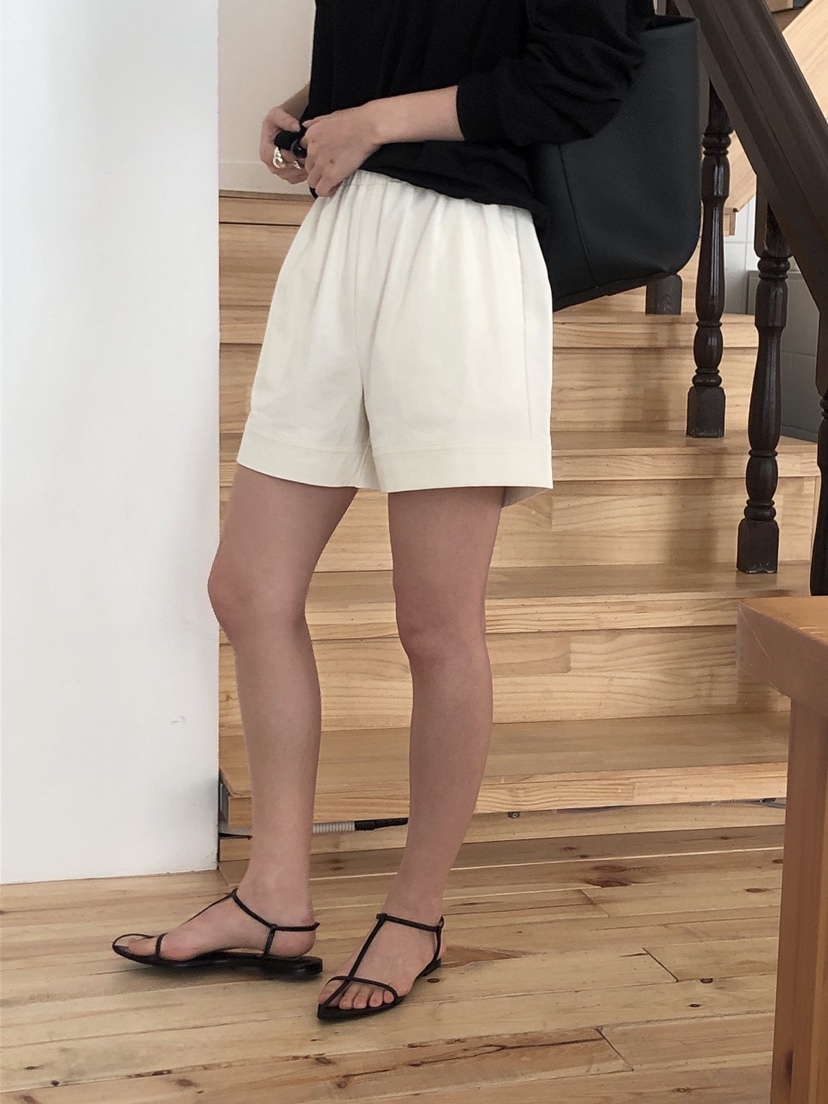 LE BUTTER韓國代購女裝新款休閑人氣時尚真品推薦短褲棉質LE BUTTER短褲