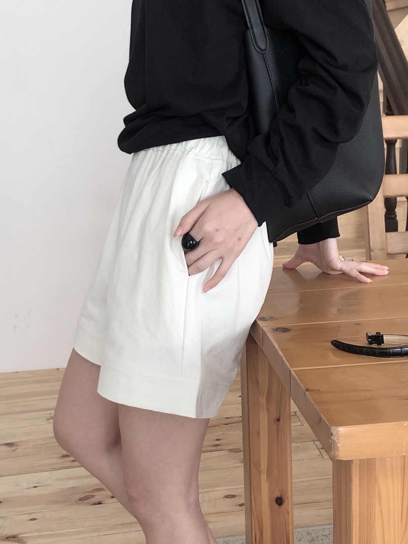 LE BUTTER韓國代購女裝新款休閑人氣時尚真品推薦短褲棉質LE BUTTER短褲