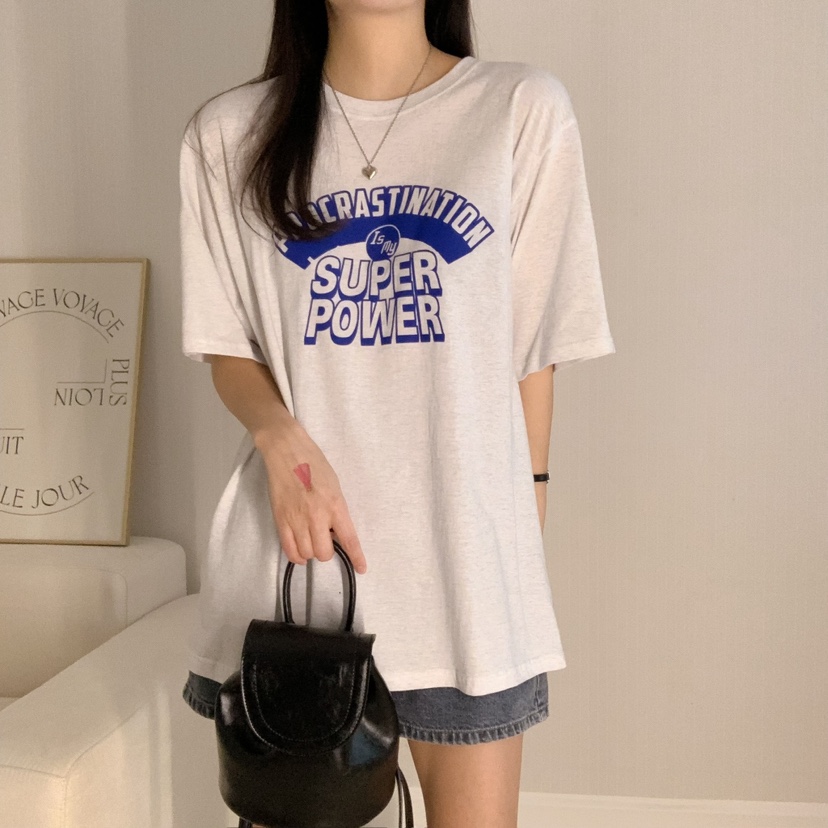 HELLO JINI韓國代購女士新品25春夏職業人氣時尚熱賣休閑T恤HELLO JINIT恤
