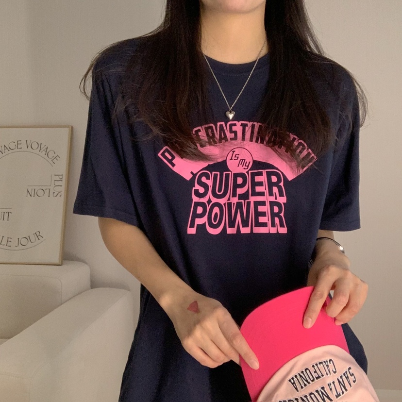 HELLO JINI韓國代購女士新品25春夏職業人氣時尚熱賣休閑T恤HELLO JINIT恤
