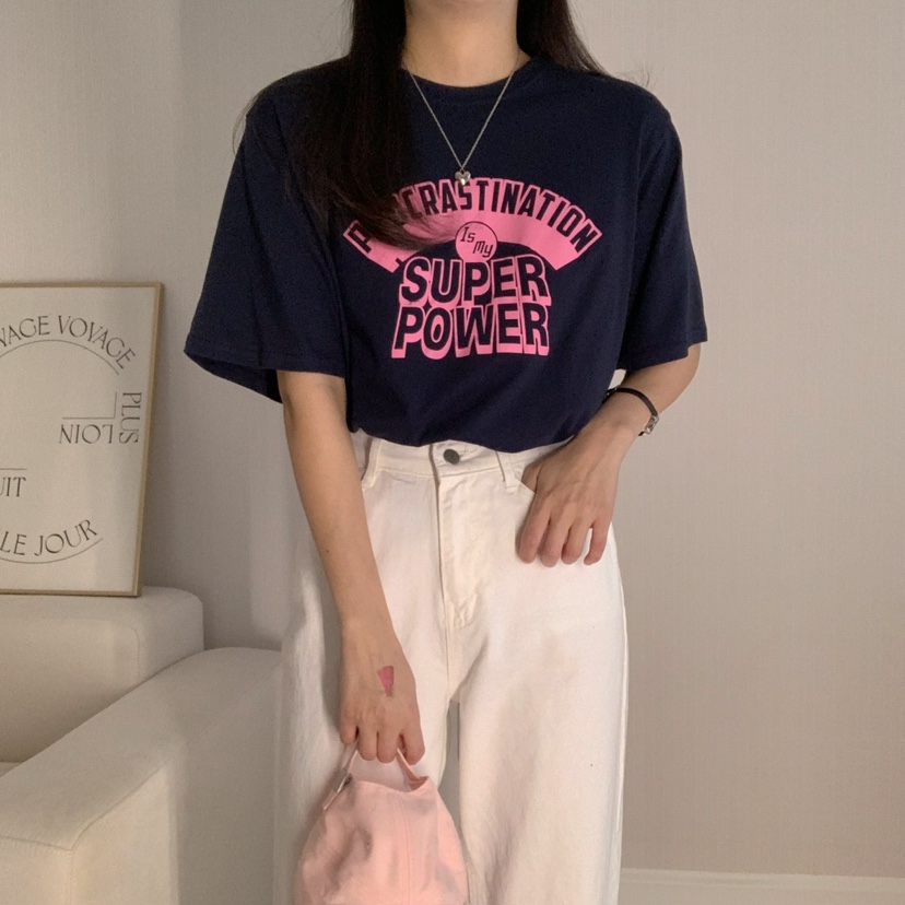 HELLO JINI韓國代購女士新品25春夏職業人氣時尚熱賣休閑T恤HELLO JINIT恤