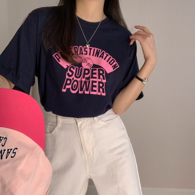 HELLO JINI韓國代購女士新品25春夏職業人氣時尚熱賣休閑T恤HELLO JINIT恤圖色2