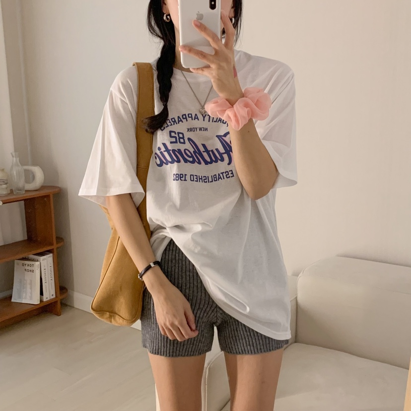 HELLO JINI韓國代購女裝新款25春夏真品時尚休閑熱賣推薦T恤HELLO JINIT恤