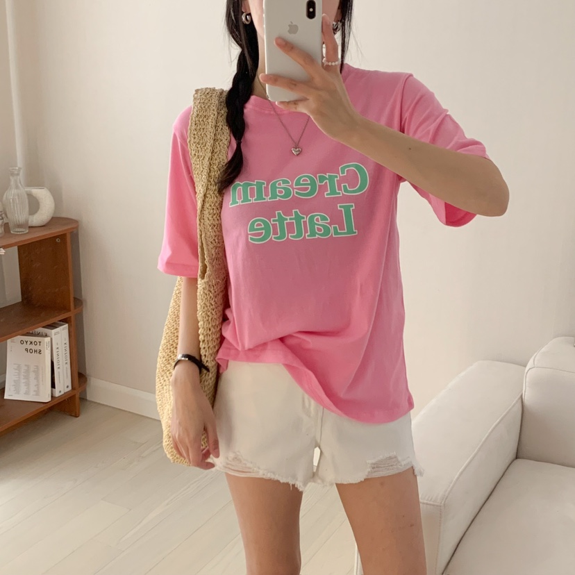 HELLO JINI韓國直郵女裝新款25春夏真品休閑職業人氣熱賣T恤HELLO JINIT恤
