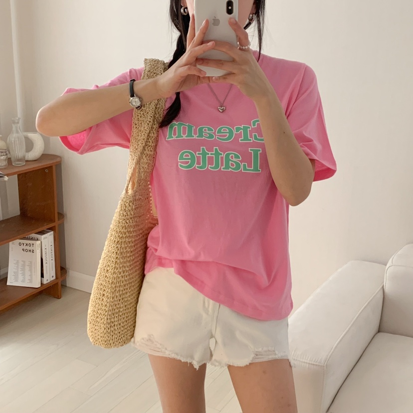 HELLO JINI韓國直郵女裝新款25春夏真品休閑職業人氣熱賣T恤HELLO JINIT恤