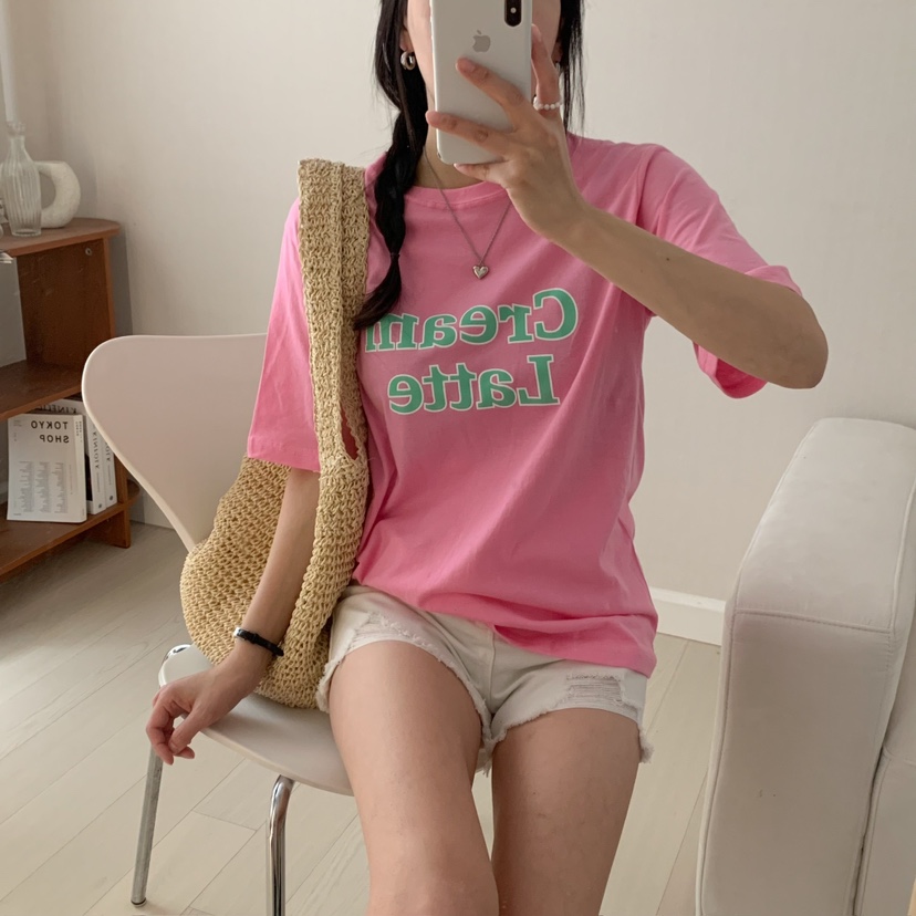 HELLO JINI韓國直郵女裝新款25春夏真品休閑職業人氣熱賣T恤HELLO JINIT恤