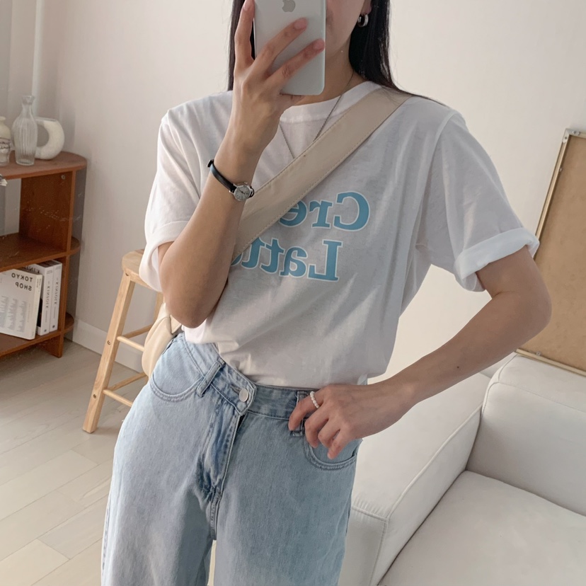 HELLO JINI韓國直郵女裝新款25春夏真品休閑職業人氣熱賣T恤HELLO JINIT恤