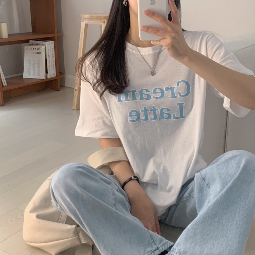 HELLO JINI韓國直郵女裝新款25春夏真品休閑職業人氣熱賣T恤HELLO JINIT恤