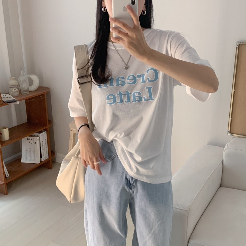 HELLO JINI韓國直郵女裝新款25春夏真品休閑職業人氣熱賣T恤HELLO JINIT恤