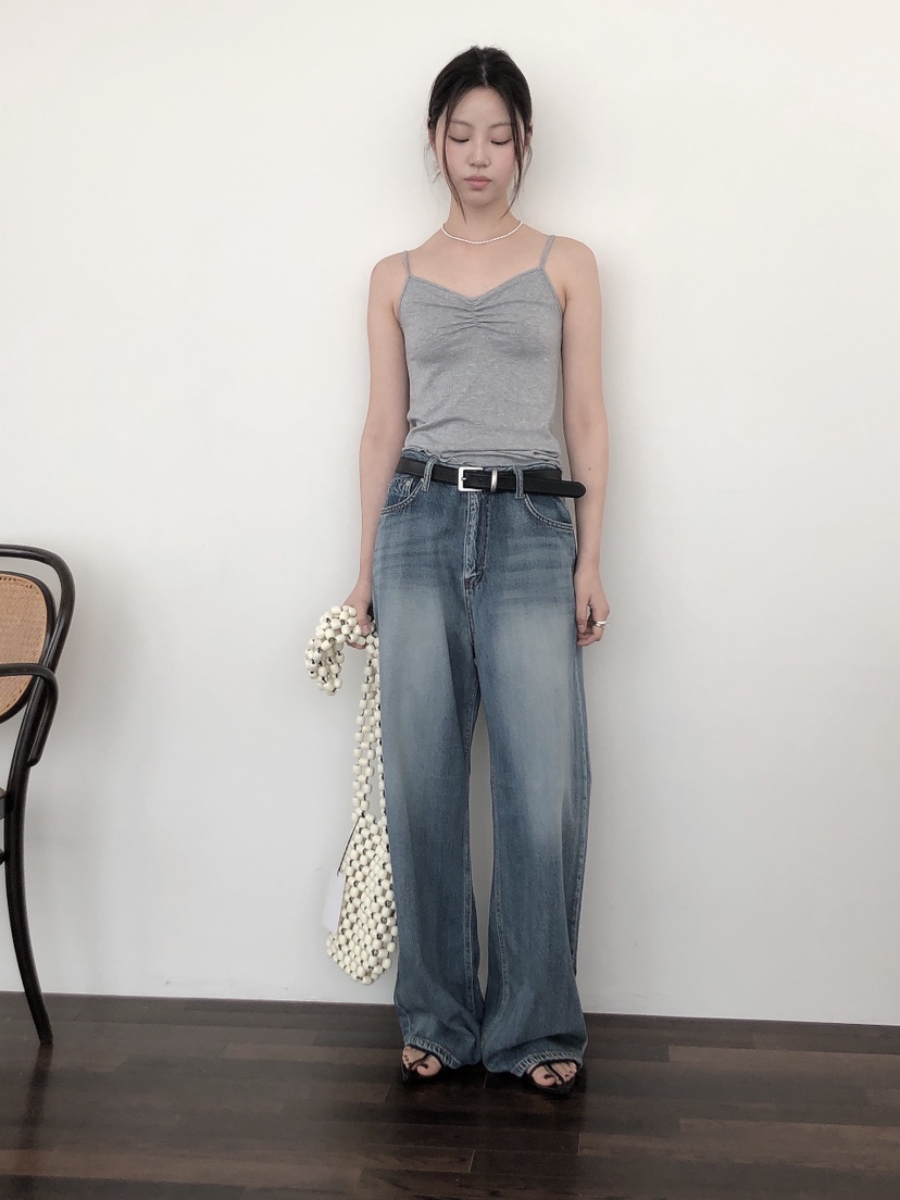 LE BUTTER東大門代購女士新品25春夏推薦職業真品人氣牛仔褲LE BUTTER牛仔褲
