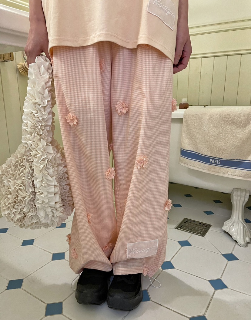 BOUTIQUE-L東大門實拍女士新款推薦熱賣25春夏休閑時尚休閑褲BOUTIQUE-L休閑褲