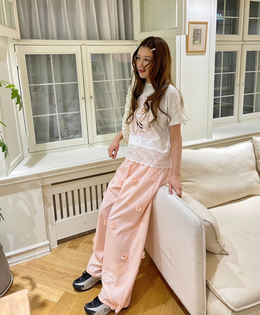 BOUTIQUE-L東大門實拍女士新款推薦熱賣25春夏休閑時尚休閑褲BOUTIQUE-L休閑褲