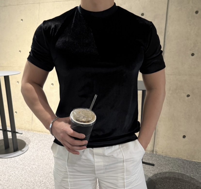 N.BLACKSTORE東大門代購女裝新品真品25春夏推薦T恤天鵝絨N.BLACKSTORET恤