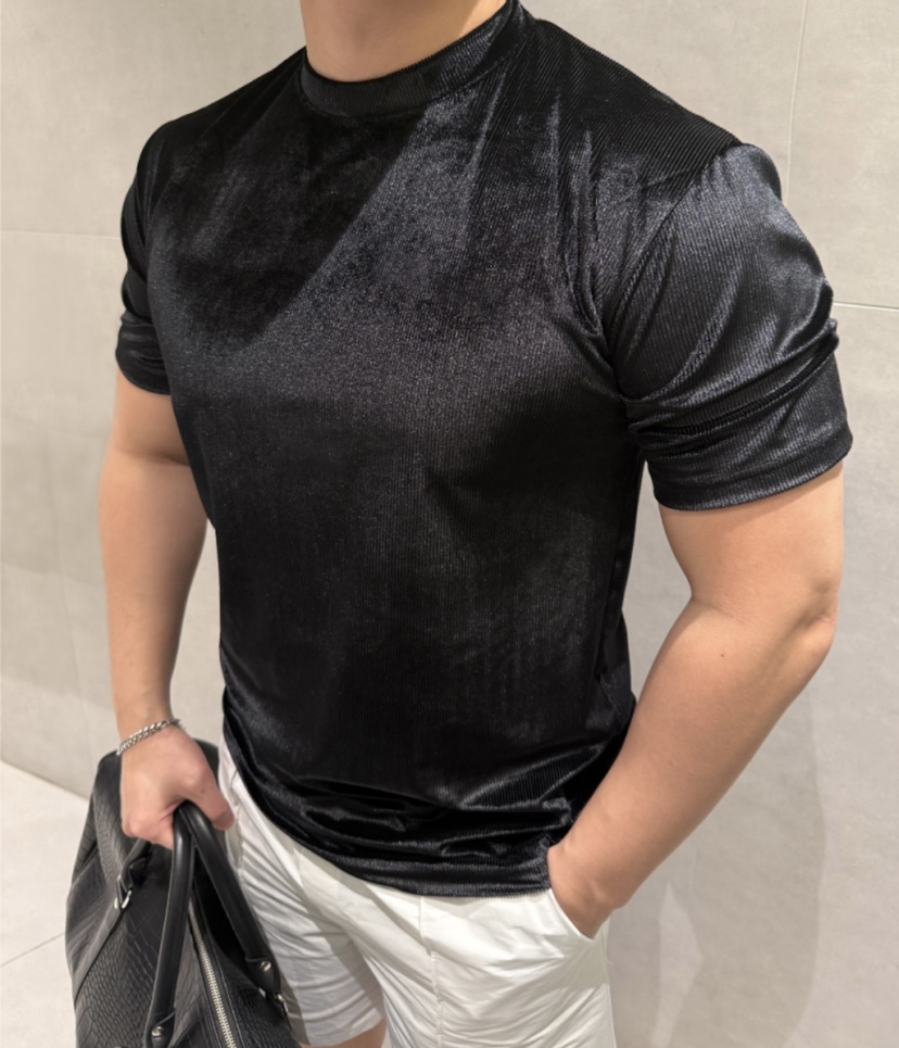 N.BLACKSTORE東大門代購女裝新品真品25春夏推薦T恤天鵝絨N.BLACKSTORET恤