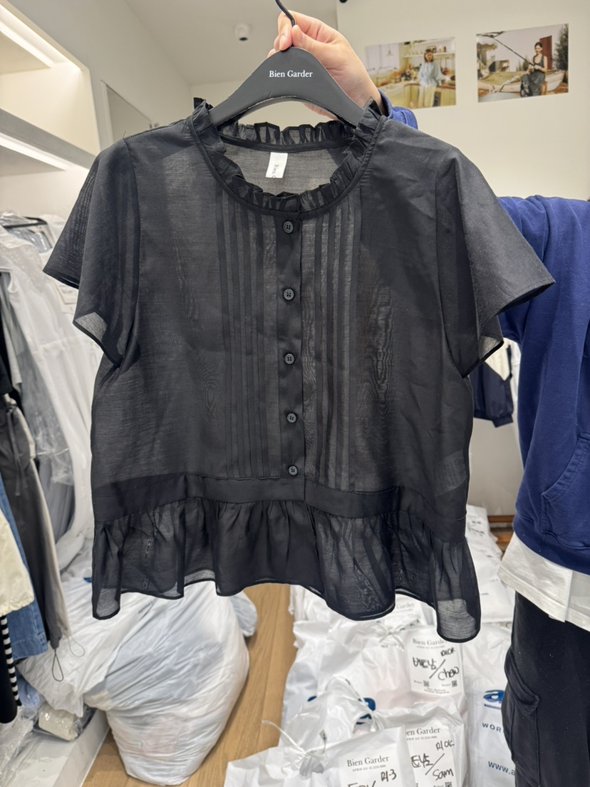 BIEN GARDER韓國代購女士新款職業25春夏休閑時尚襯衫蕾絲衫BIEN GARDER襯衫/蕾絲衫圖色3