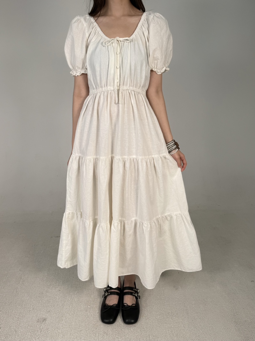 SHIRRING韓國直郵女士新品真品休閑時尚熱賣25春夏推薦連衣裙SHIRRING連衣裙