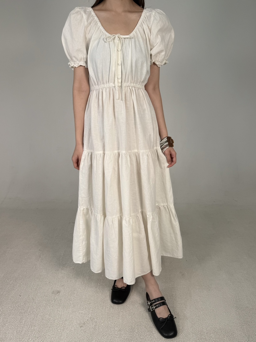 SHIRRING韓國直郵女士新品真品休閑時尚熱賣25春夏推薦連衣裙SHIRRING連衣裙