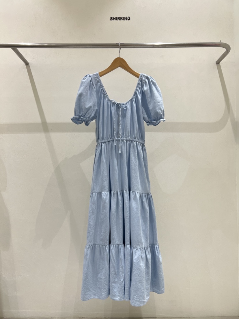 SHIRRING韓國直郵女士新品真品休閑時尚熱賣25春夏推薦連衣裙SHIRRING連衣裙圖色2