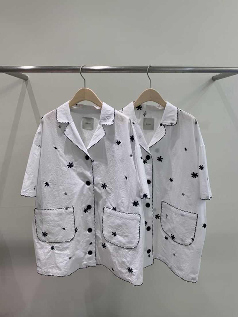 ZITTEN韓國代購女裝新品真品熱賣人氣時尚職業25春夏襯衫蕾絲衫ZITTEN襯衫/蕾絲衫