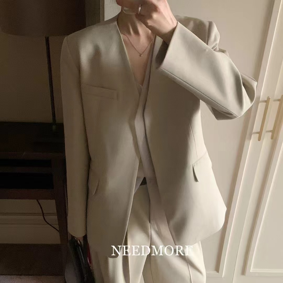 NEED MORE韓國代購女裝新款職業25春夏真品熱賣推薦時尚夾克NEED MORE夾克圖色2