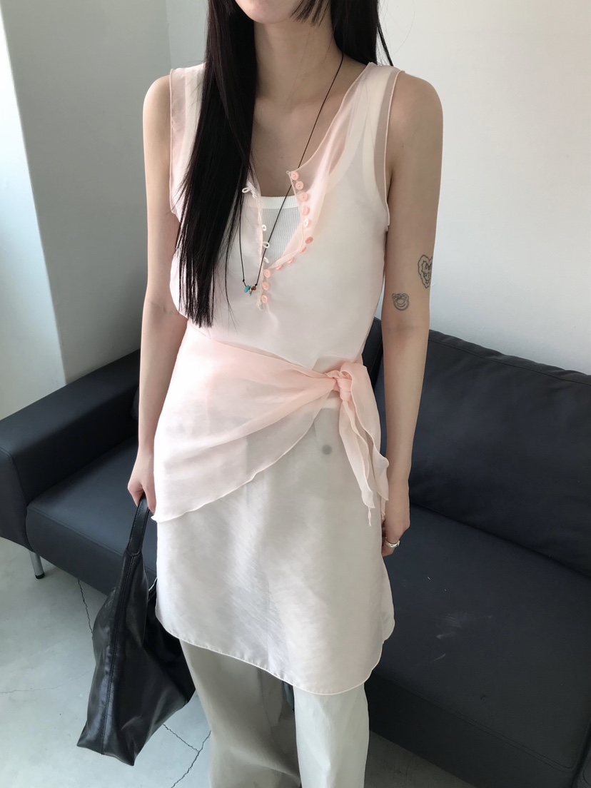 ESCHER東大門代購女裝新款推薦熱賣25春夏真品人氣職業連衣裙ESCHER連衣裙