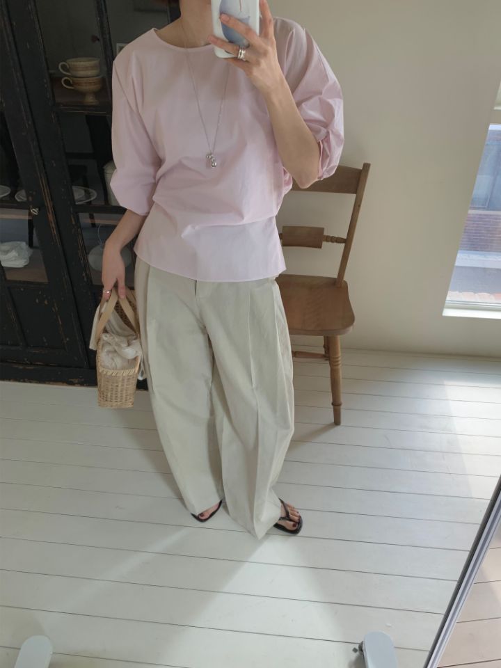 MARE東大門實拍女士新款25春夏休閑人氣襯衫蕾絲衫含腰繩腰帶MARE襯衫/蕾絲衫圖色2