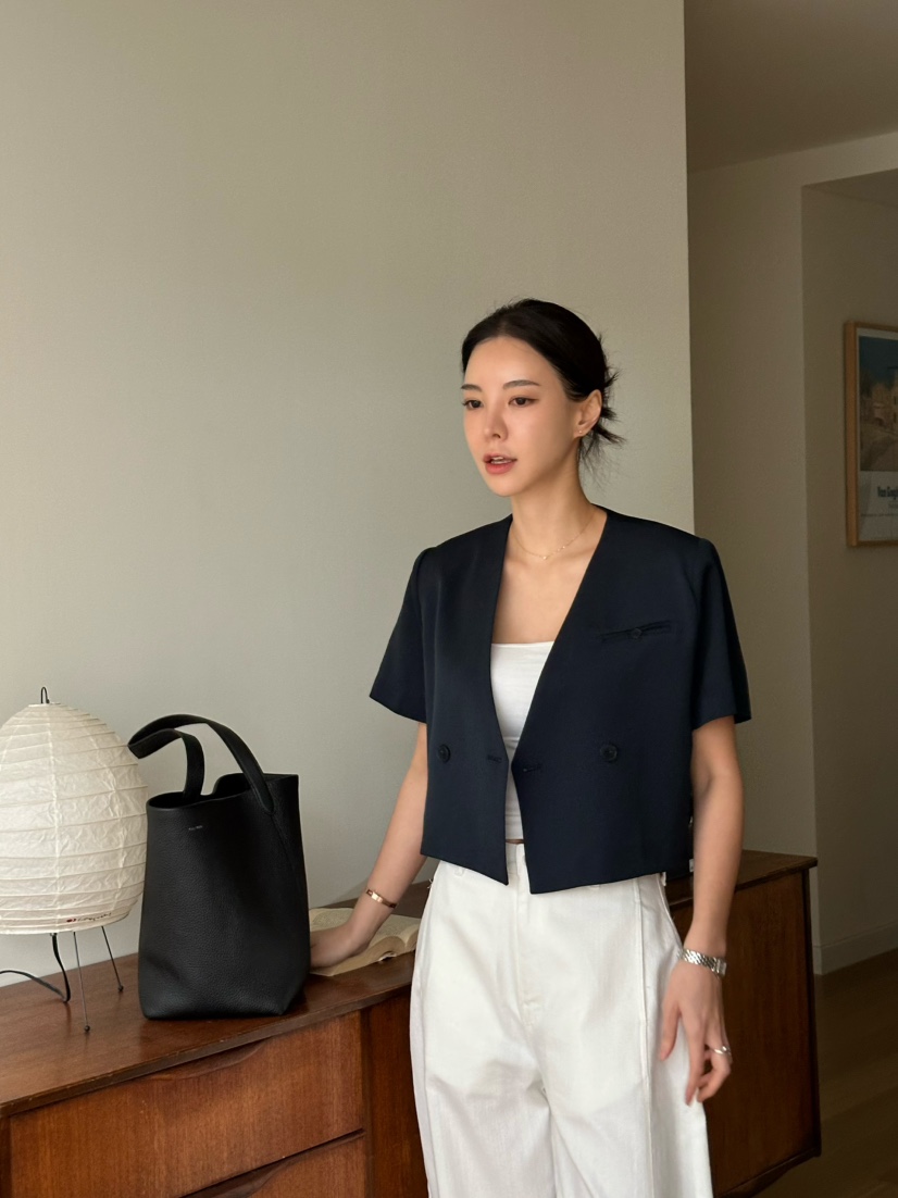 LE VASE韓國直郵女裝新款時尚職業推薦熱賣真品25春夏夾克LE VASE夾克
