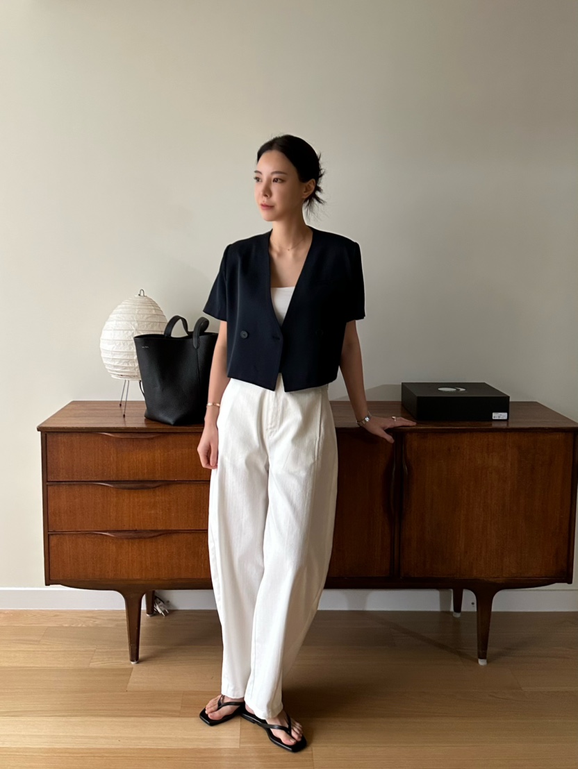 LE VASE韓國直郵女裝新款時尚職業推薦熱賣真品25春夏夾克LE VASE夾克