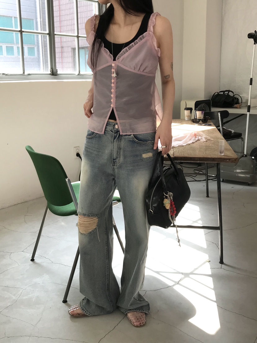 ESCHER東大門直郵女裝新品真品休閑職業25春夏人氣吊帶背心ESCHER吊帶/背心