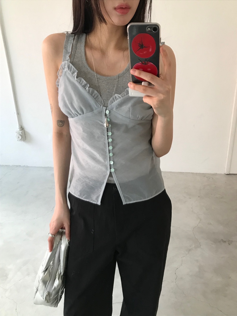ESCHER東大門直郵女裝新品真品休閑職業25春夏人氣吊帶背心ESCHER吊帶/背心