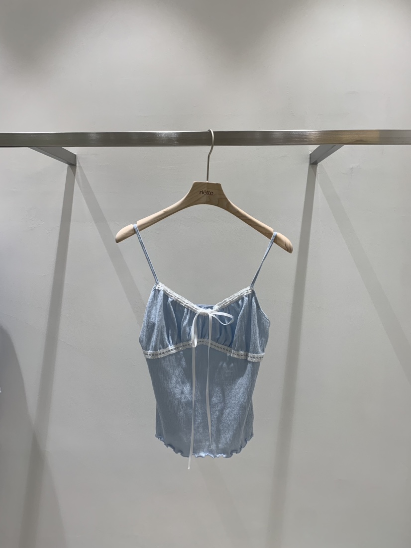 RIETTE韓國直郵女士新款時尚人氣真品熱賣推薦25春夏吊帶背心RIETTE吊帶/背心圖色2