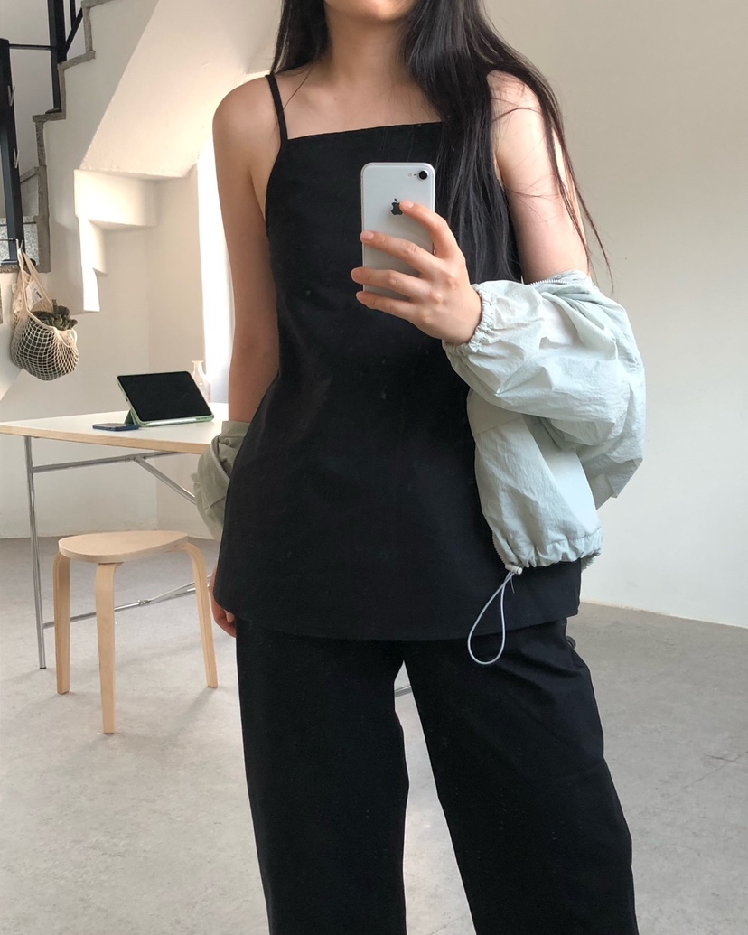 NOPROBLEM韓國直郵女裝新品休閑25春夏真品時尚人氣吊帶背心NOPROBLEM吊帶/背心