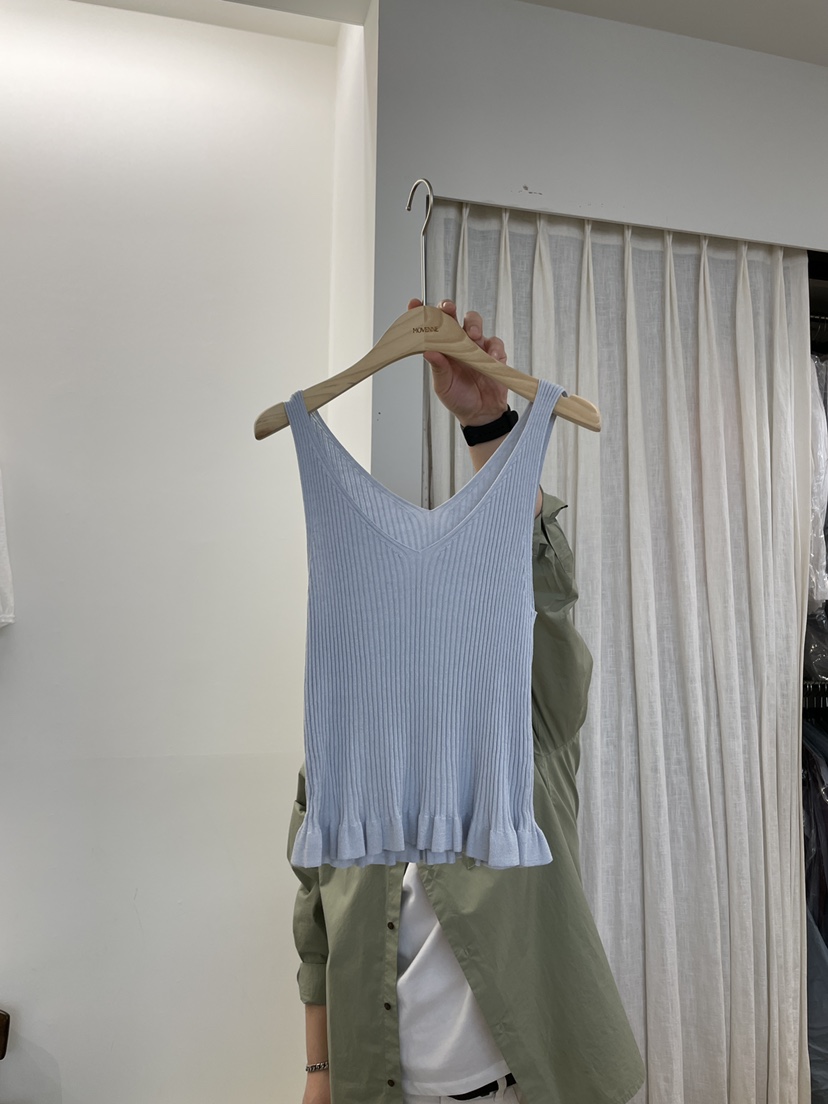 MOVENNE東大門實拍女士新款人氣真品職業時尚吊帶背心荷葉邊MOVENNE吊帶/背心圖色2