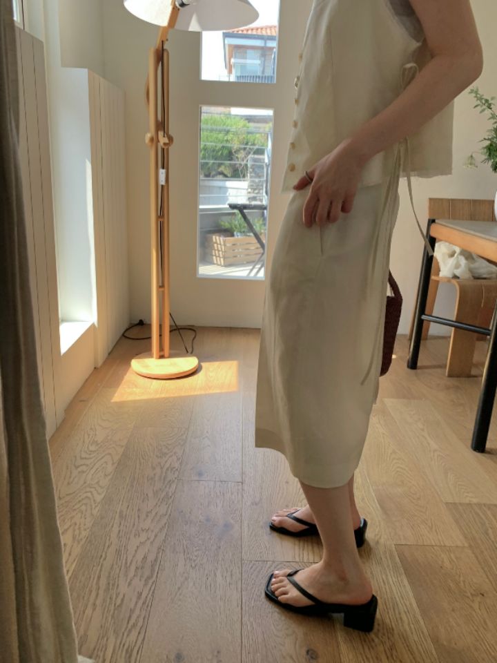 MARE韓國直郵女裝新品推薦時尚25春夏熱賣真品人氣短褲亞麻MARE短褲