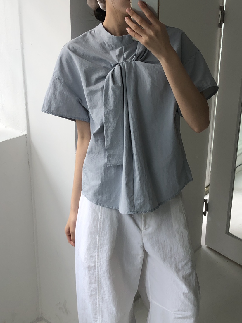 LOGON韓國代購女裝新品職業人氣熱賣時尚休閑25春夏襯衫蕾絲衫LOGON襯衫/蕾絲衫