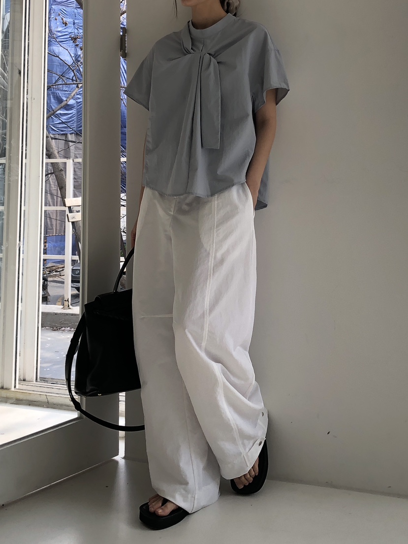 LOGON韓國代購女裝新品職業人氣熱賣時尚休閑25春夏襯衫蕾絲衫LOGON襯衫/蕾絲衫