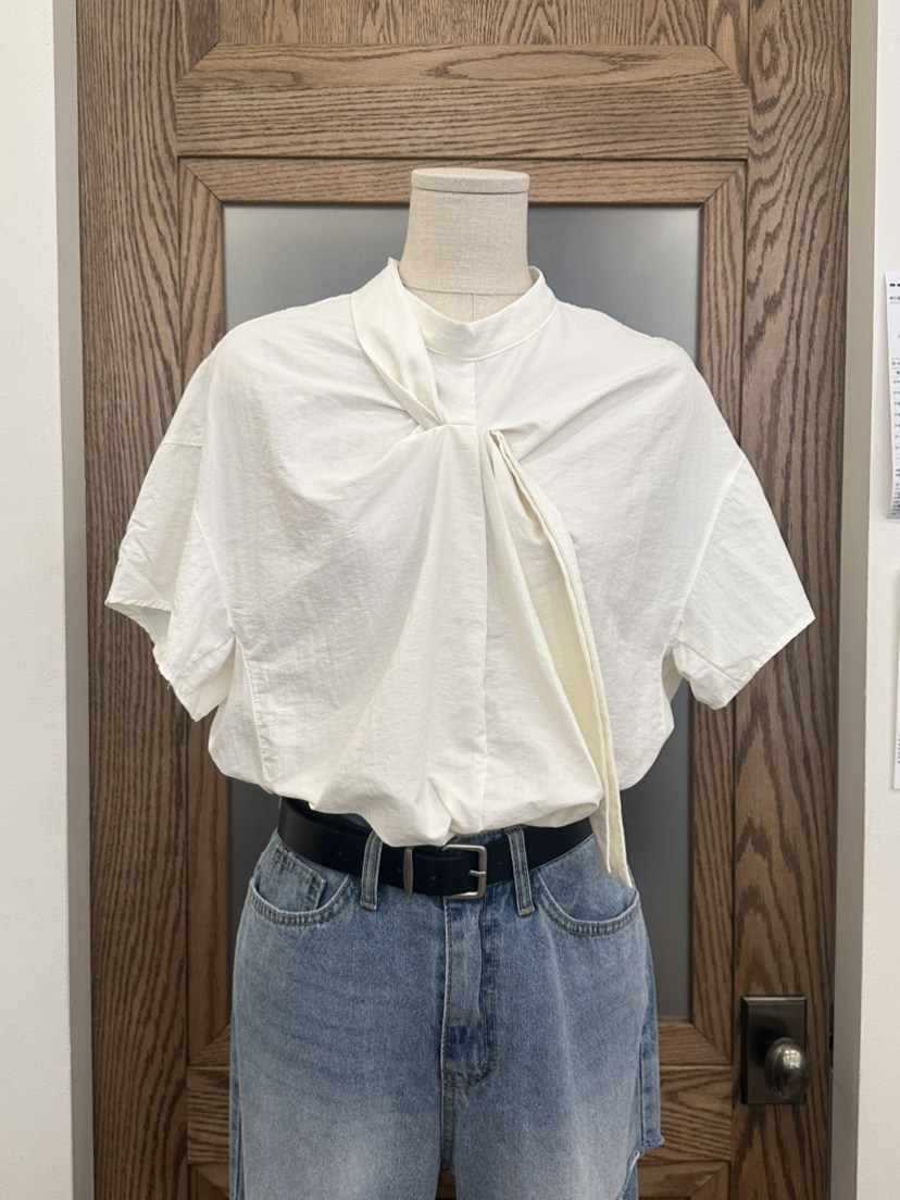 LOGON韓國代購女裝新品職業人氣熱賣時尚休閑25春夏襯衫蕾絲衫LOGON襯衫/蕾絲衫