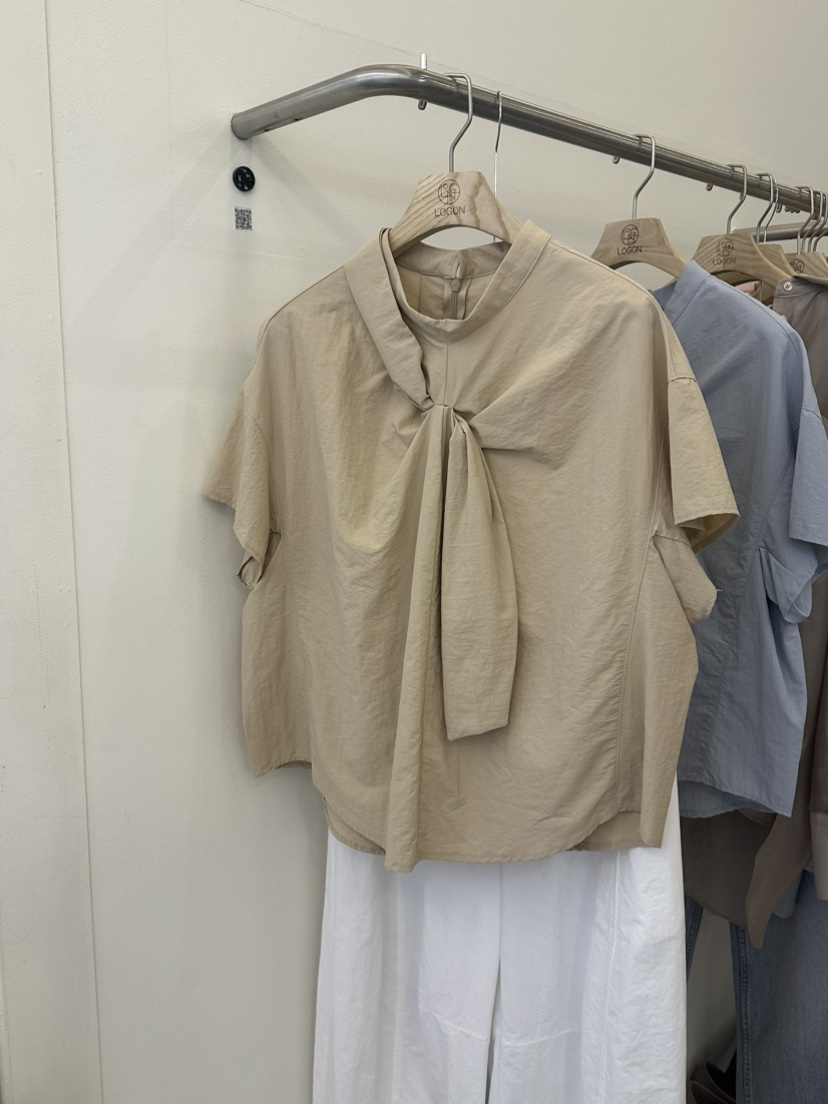 LOGON韓國代購女裝新品職業人氣熱賣時尚休閑25春夏襯衫蕾絲衫LOGON襯衫/蕾絲衫圖色3
