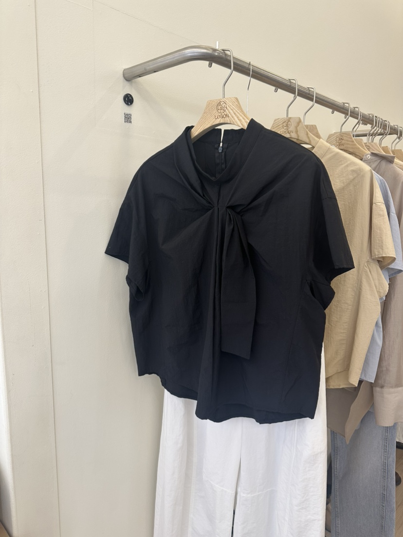LOGON韓國代購女裝新品職業人氣熱賣時尚休閑25春夏襯衫蕾絲衫LOGON襯衫/蕾絲衫圖色4