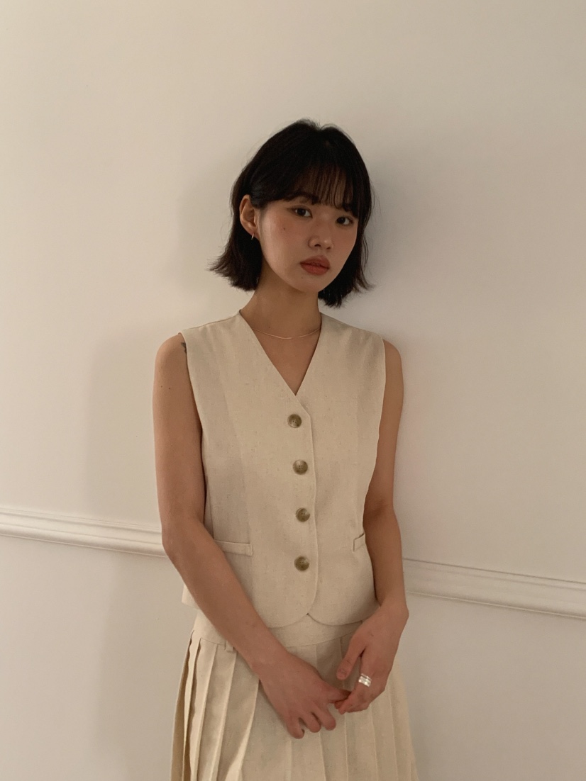SLAT韓國直郵女士新品真品時尚推薦休閑熱賣職業25春夏馬甲SLAT馬甲