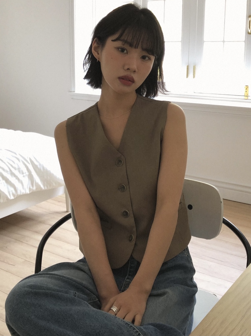 SLAT韓國直郵女士新品真品時尚推薦休閑熱賣職業25春夏馬甲SLAT馬甲