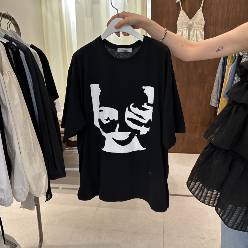BUCKLE東大門直郵女裝新品熱賣25春夏推薦人氣時尚休閑真品T恤BUCKLET恤圖色2