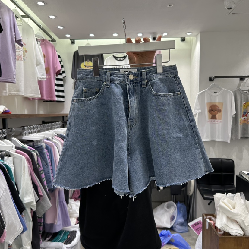 EVE韓國代購女士新款休閑職業25春夏人氣真品熱賣推薦短褲喇叭EVE短褲圖色1