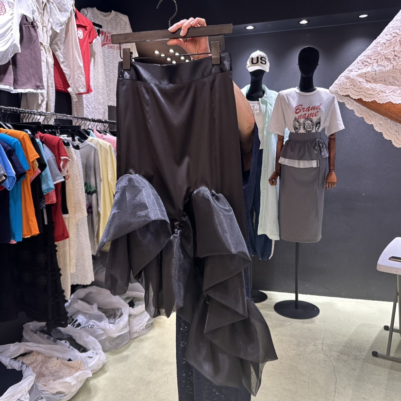 CHAVI東大門代購女裝新品25春夏熱賣推薦時尚人氣半身裙中短裙CHAVI半身裙/中短裙圖色2