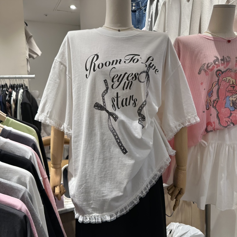 DELLING東大門實拍女裝新品職業熱賣25春夏休閑時尚人氣T恤DELLINGT恤