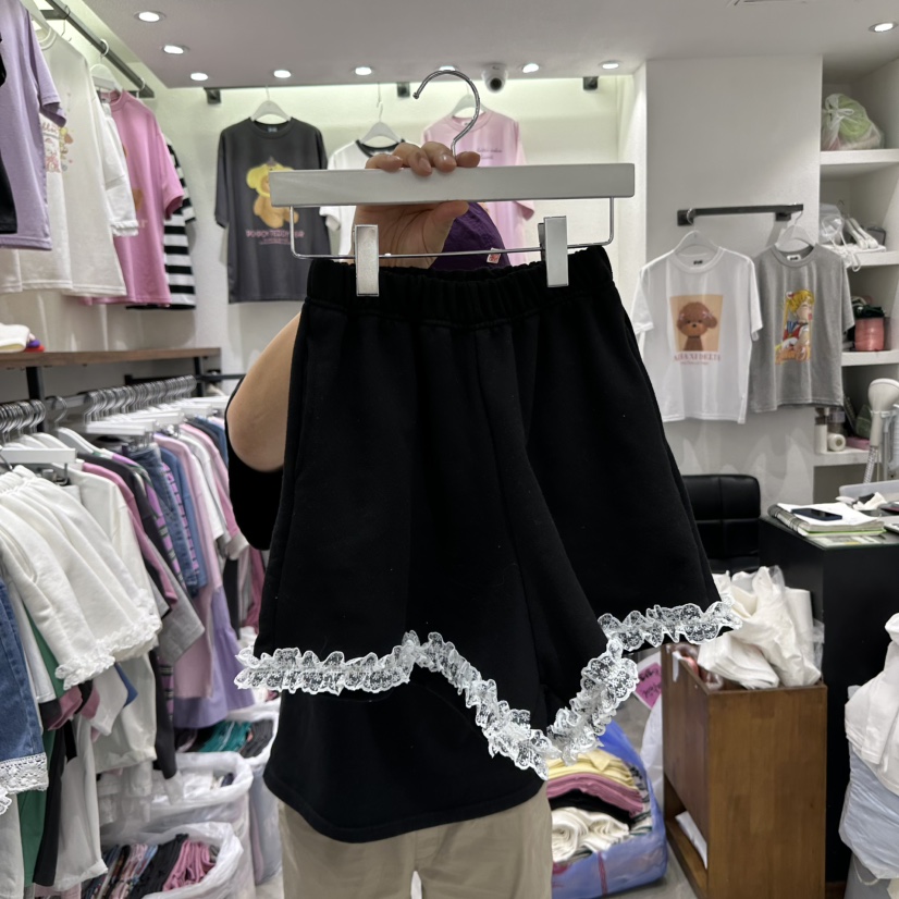 EVE東大門直郵女裝新款休閑人氣25春夏職業真品熱賣短褲荷葉邊EVE短褲圖色5