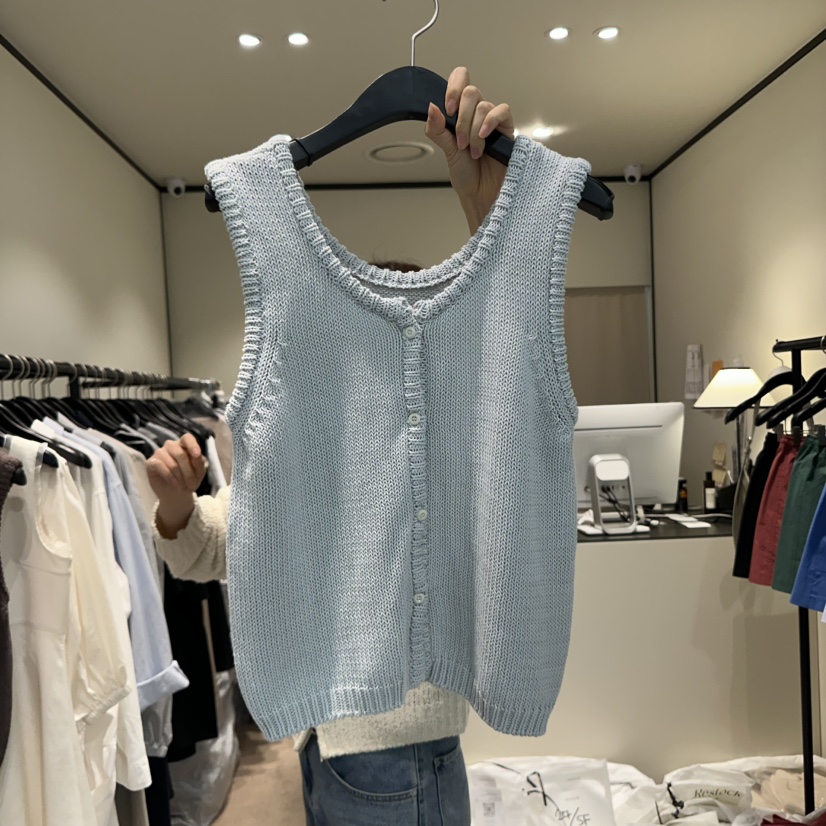 RE STOCK韓國代購女裝新品人氣休閑職業熱賣真品時尚吊帶背心RE STOCK吊帶/背心圖色2