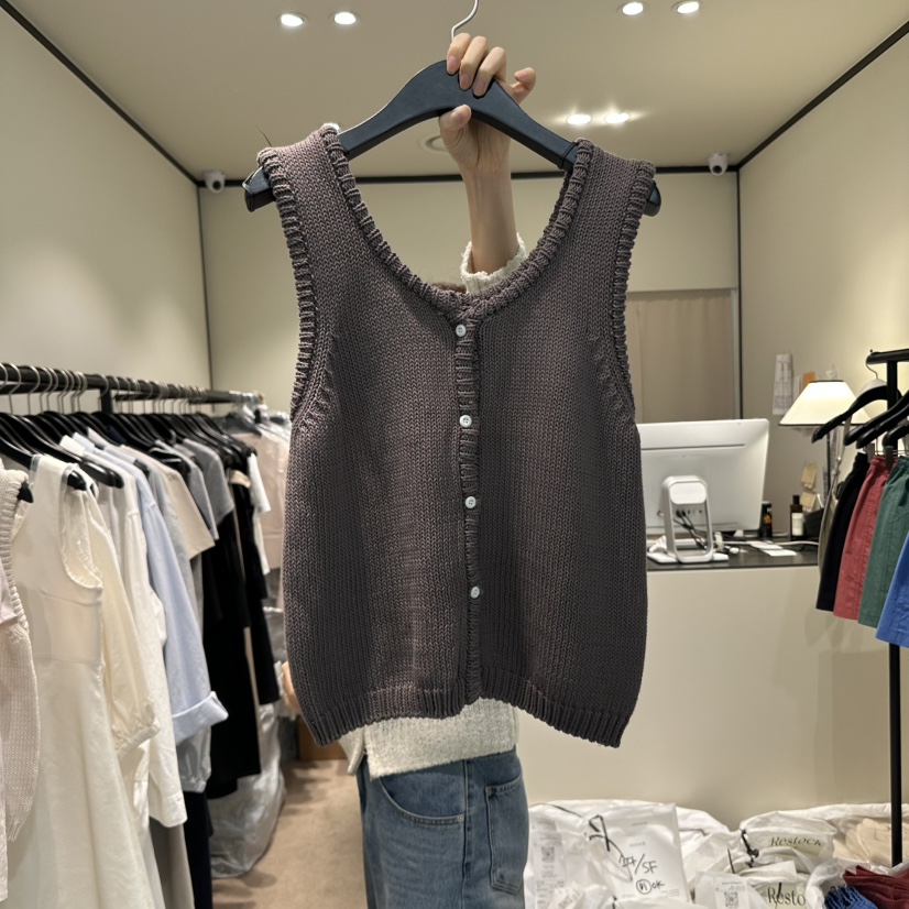 RE STOCK韓國代購女裝新品人氣休閑職業熱賣真品時尚吊帶背心RE STOCK吊帶/背心圖色3