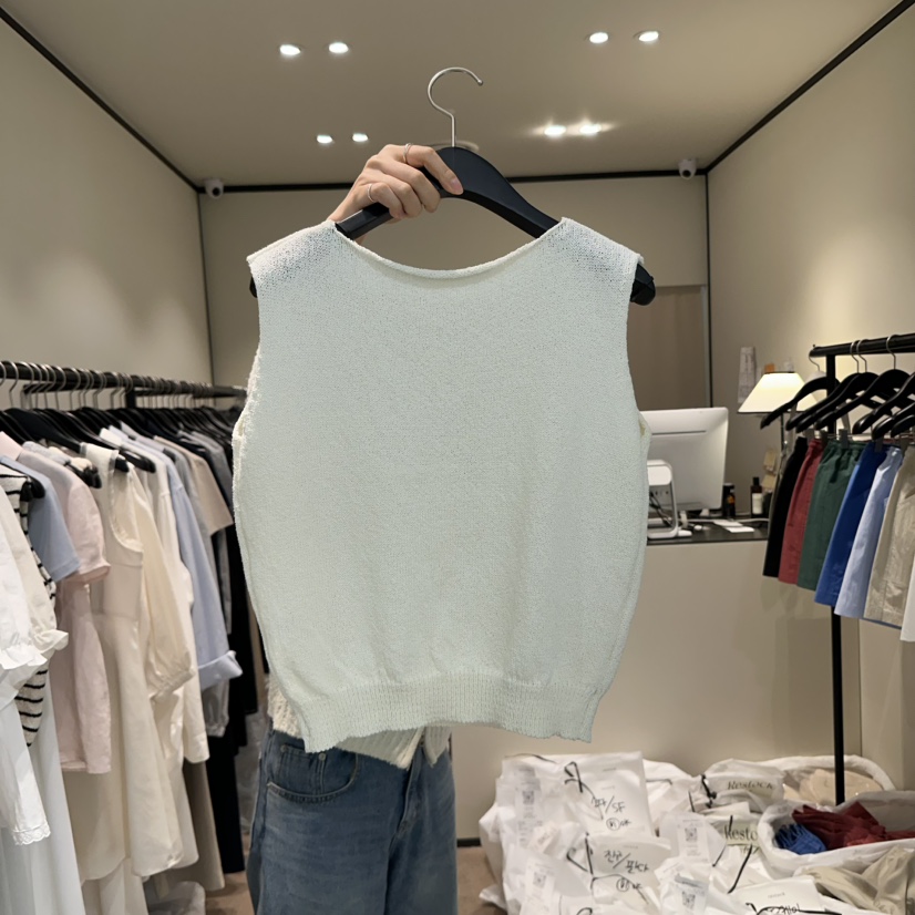 RE STOCK韓國代購女裝新款時尚休閑真品人氣熱賣吊帶背心棉質RE STOCK吊帶/背心