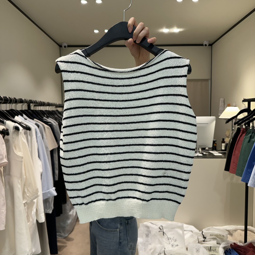 RE STOCK韓國代購女裝新款時尚休閑真品人氣熱賣吊帶背心棉質RE STOCK吊帶/背心圖色2
